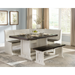 Sunny Designs Wood Breakfast Nook Dining Set European Cottage - Bed & Sofa Hub