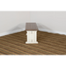 Sunny Designs Wood Side Bench Marble White and Buck Skin - Bed & Sofa Hub