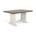 Sunny Designs Rectangular Wood Dining Table Marble White and Buck Skin - Bed & Sofa Hub