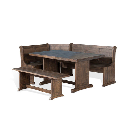 Sunny Designs Wood Breakfast Nook Dining Set Tobacco Leaf - Bed & Sofa Hub