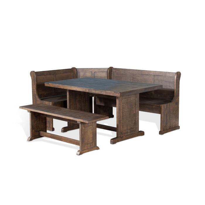 Sunny Designs Wood Breakfast Nook Dining Set Tobacco Leaf - Bed & Sofa Hub