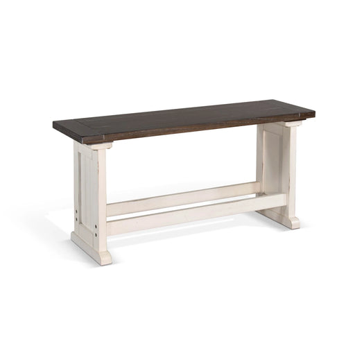 Sunny Designs Counter Wood Side Bench European Cottage - Bed & Sofa Hub
