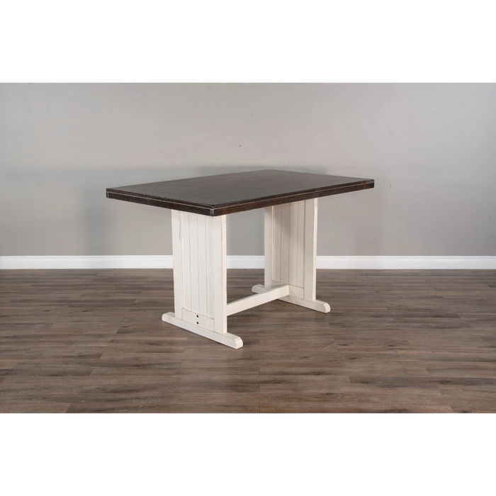 Sunny Designs Rectangular Wood Counter Height Dining Table European Cottage - Bed & Sofa Hub