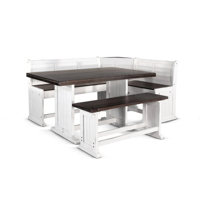 Sunny Designs Carriage House Counter Height Breakfast Nook Set European Cottage - Bed & Sofa Hub