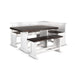 Sunny Designs Carriage House Counter Height Breakfast Nook Set European Cottage - Bed & Sofa Hub