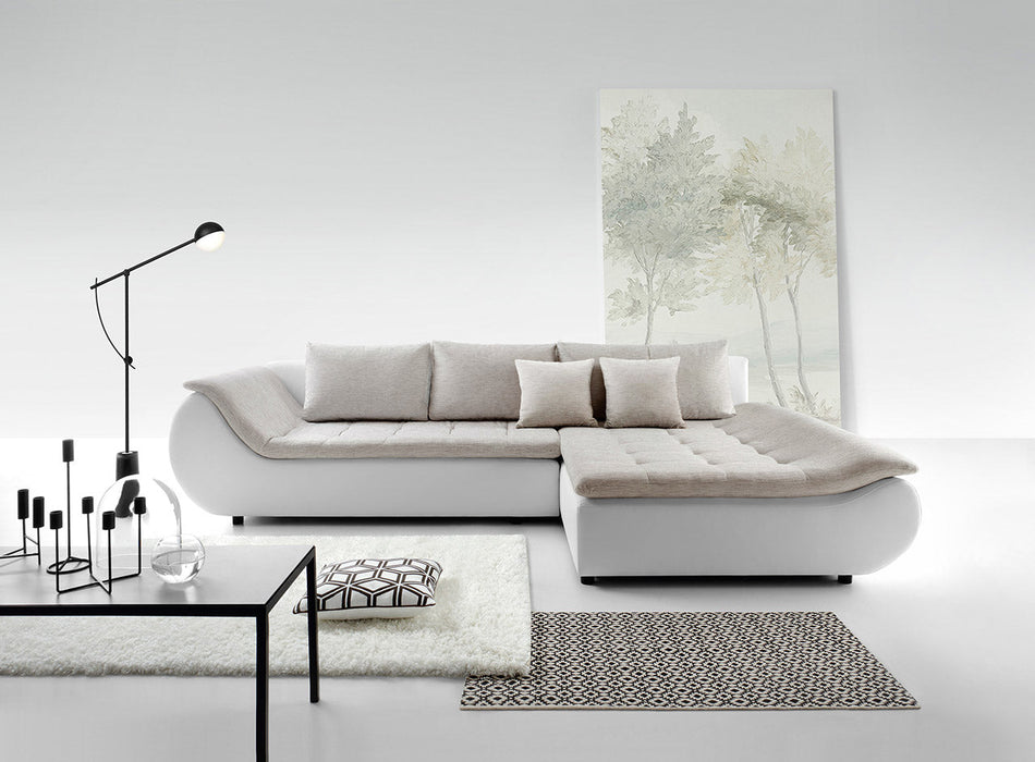 Maxima House Sectional Sleeper Sofa INGRID with storage MIR006 - Bed & Sofa Hub