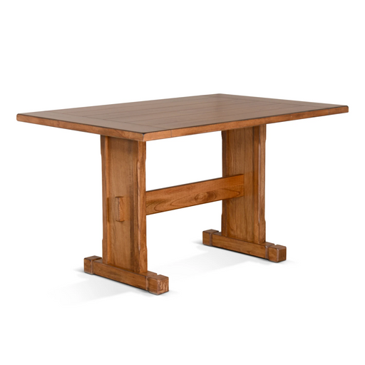 Sunny Designs Rectangular Wood Dining Table Rustic Oak - Bed & Sofa Hub