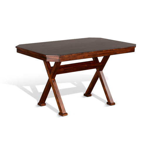 Sunny Designs Rectangular Wood Dining Table Vintage Mocha - Bed & Sofa Hub