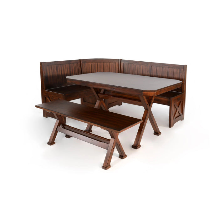 Sunny Designs Tuscany Breakfast Nook Set Vintage Mocha - Bed & Sofa Hub
