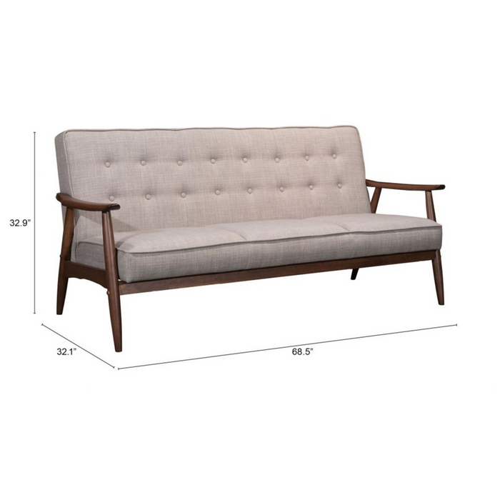 Zuo Rocky Sofa Putty - Bed & Sofa Hub