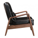Zuo Bully Lounge Chair & Ottoman Black - Bed & Sofa Hub