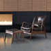 Zuo Bully Lounge Chair & Ottoman Brown - Bed & Sofa Hub