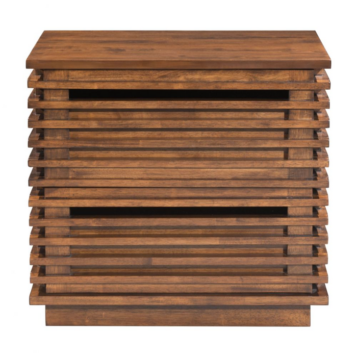 Zuo Linea End Table Walnut - Bed & Sofa Hub