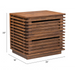 Zuo Linea End Table Walnut - Bed & Sofa Hub