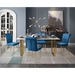 Zuo Atlas Dining Table White & Gold - Bed & Sofa Hub