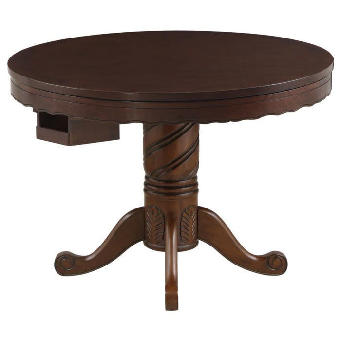 Coaster Turk 5-piece 3-in-1 Dining and Game Table Room Set Tobacco - Bed & Sofa Hub