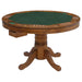 Coaster Mitchell 5-piece 3-in-1 Game Table and Dining Room Set Amber - Bed & Sofa Hub