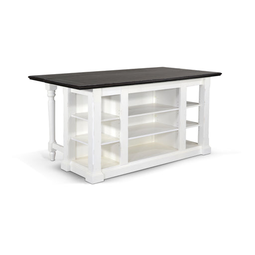 Sunny Designs Carriage House Kitchen Island, 13" Drop Leaf European Cottage - Bed & Sofa Hub