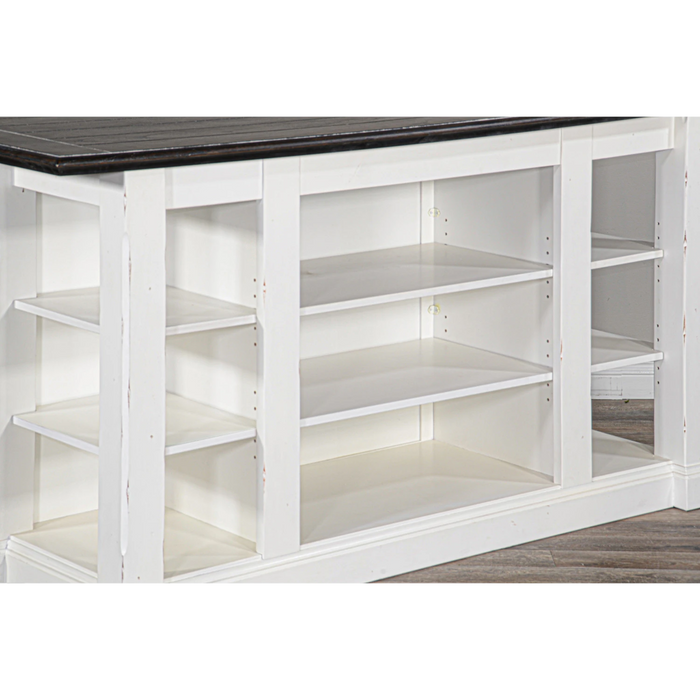 Sunny Designs Carriage House Kitchen Island, 13" Drop Leaf European Cottage - Bed & Sofa Hub
