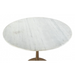 Zuo Fullerton Dining Table White & Gold - Bed & Sofa Hub
