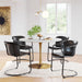 Zuo Ithaca Dining Table White & Gold - Bed & Sofa Hub