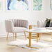 Zuo Deco Accent Chair Beige - Bed & Sofa Hub
