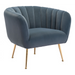 Zuo Deco Accent Chair Gray - Bed & Sofa Hub
