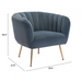 Zuo Deco Accent Chair Gray - Bed & Sofa Hub