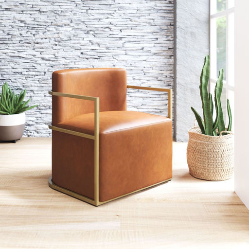 Zuo Xander Accent Chair Brown - Bed & Sofa Hub
