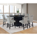 Coaster Stanton 9-piece Square Counter Height Dining Room Table Set Grey - Bed & Sofa Hub