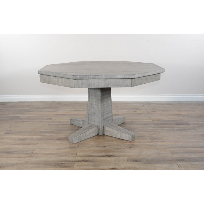 Sunny Designs Reversible Game and Dining Poker Table Alpine Grey - Bed & Sofa Hub