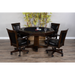Sunny Designs Reversible Game and Dining Poker Table Tobacco leaf - Bed & Sofa Hub