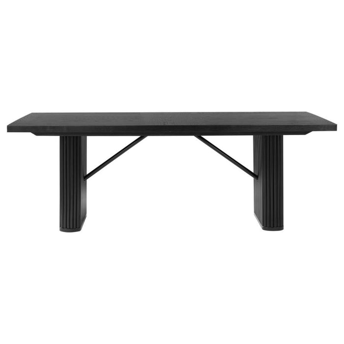 Coaster Catherine 7-piece Rectangular Dining Room Table Set Black - Bed & Sofa Hub