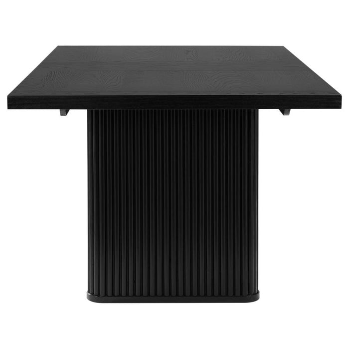 Coaster Catherine 7-piece Rectangular Dining Room Table Set Black - Bed & Sofa Hub