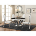 Coaster Anchorage 5-piece Round Stainless Steel Dining Room Set Chrome - Bed & Sofa Hub