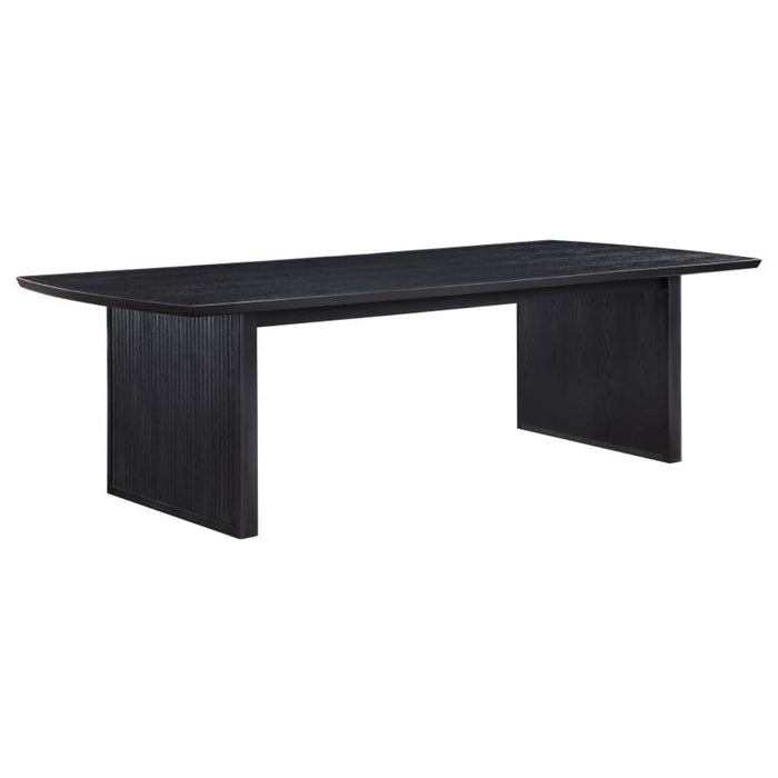 Coaster Brookmead 7 piece Extension Leaf Dining Room Table Set Black - Bed & Sofa Hub