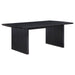 Coaster Brookmead 7 piece Extension Leaf Dining Room Table Set Black - Bed & Sofa Hub