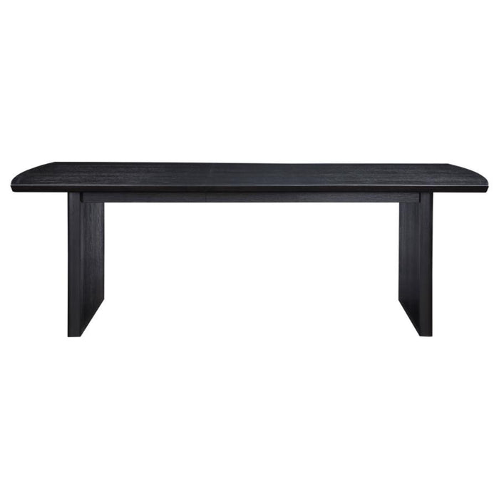 Coaster Brookmead 7 piece Extension Leaf Dining Room Table Set Black - Bed & Sofa Hub