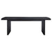 Coaster Brookmead 7 piece Extension Leaf Dining Room Table Set Black - Bed & Sofa Hub