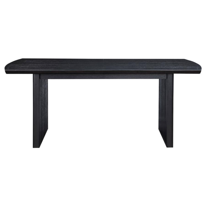 Coaster Brookmead 7 piece Extension Leaf Dining Room Table Set Black - Bed & Sofa Hub
