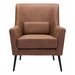 Zuo Ontario Accent Chair Vintage Brown - Bed & Sofa Hub