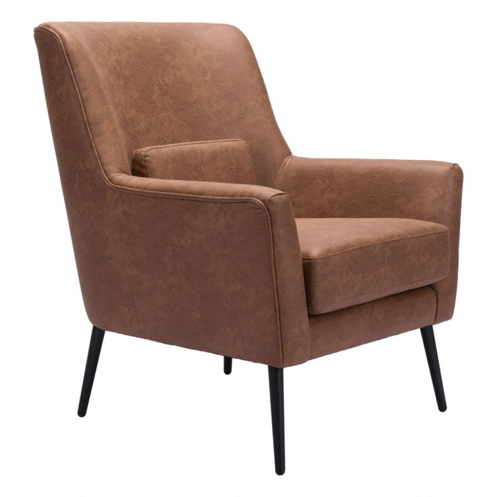 Zuo Ontario Accent Chair Vintage Brown - Bed & Sofa Hub
