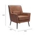 Zuo Ontario Accent Chair Vintage Brown - Bed & Sofa Hub