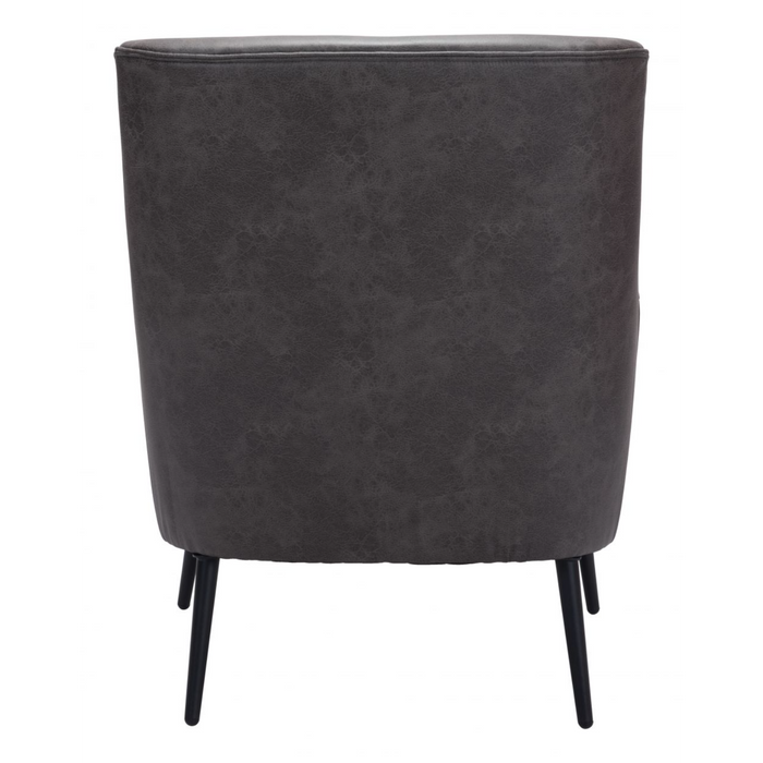 Zuo Ontario Accent Chair Vintage Black - Bed & Sofa Hub