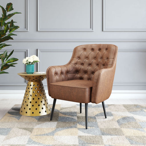 Zuo Tasmania Accent Chair Vintage Brown - Bed & Sofa Hub