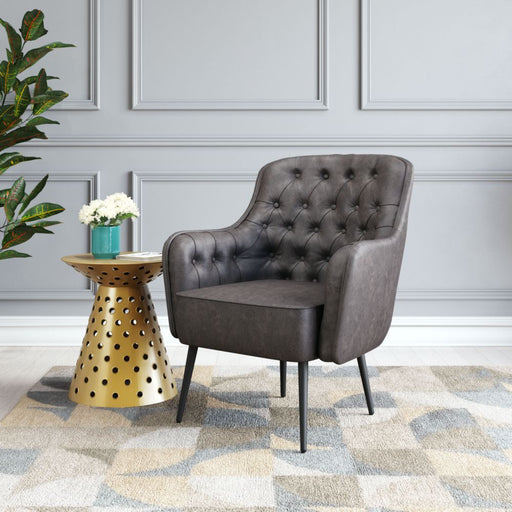 Zuo Tasmania Accent Chair Vintage Black - Bed & Sofa Hub