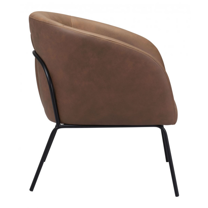Zuo Quinten Accent Chair Vintage Brown - Bed & Sofa Hub