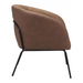 Zuo Quinten Accent Chair Vintage Brown - Bed & Sofa Hub