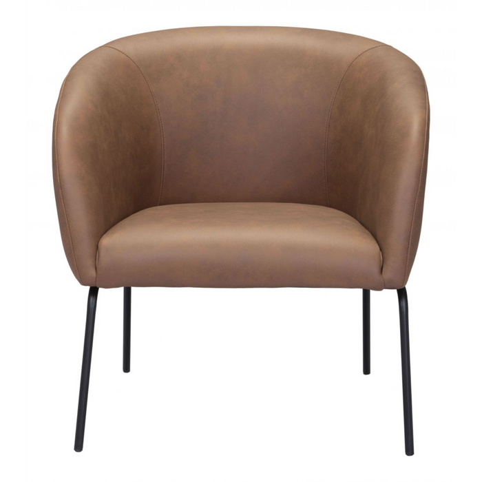 Zuo Quinten Accent Chair Vintage Brown - Bed & Sofa Hub