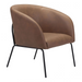 Zuo Quinten Accent Chair Vintage Brown - Bed & Sofa Hub